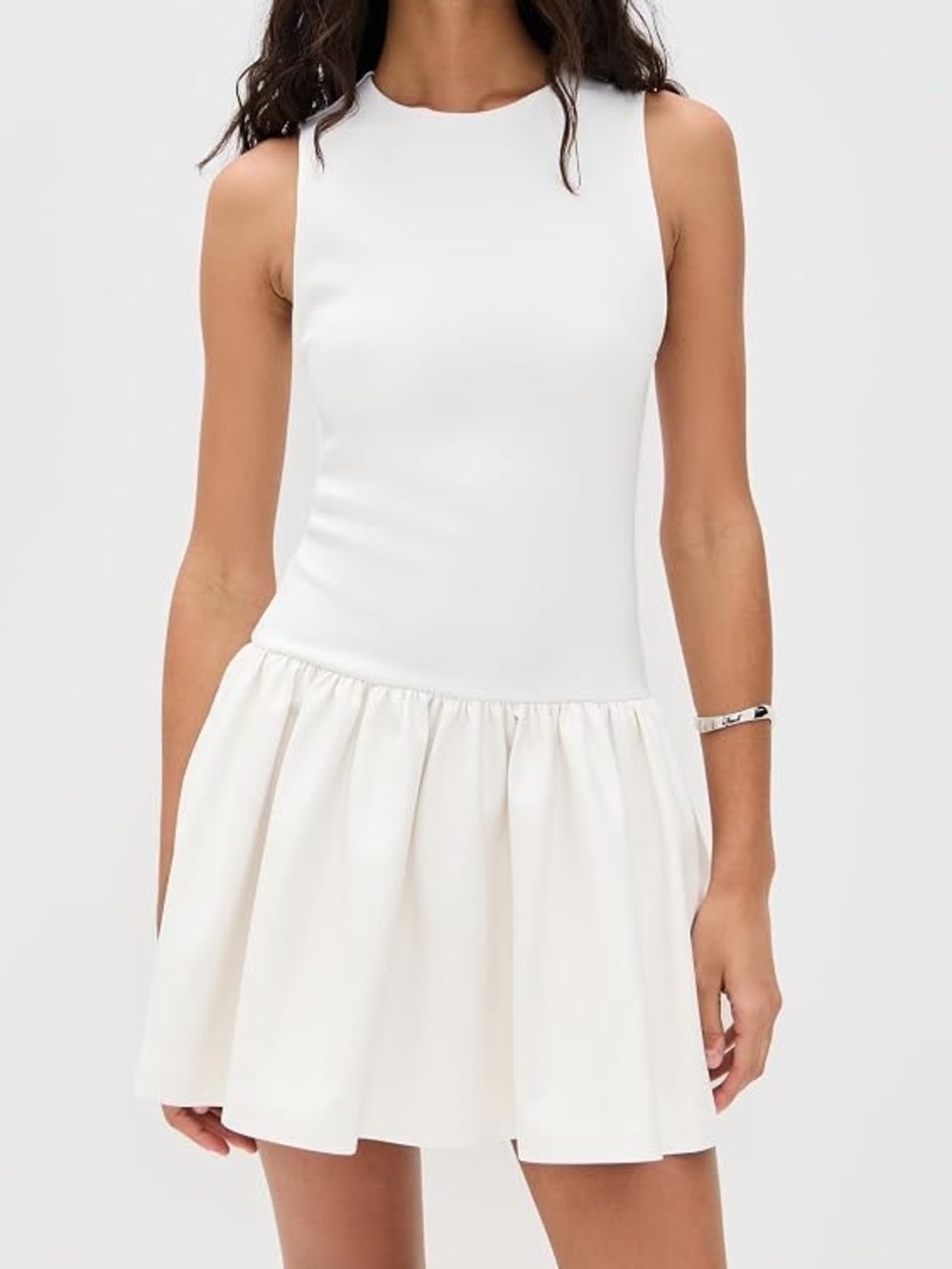 Alice + Olivia Off-White Sleeveless Dress with Back Zip Size 4
